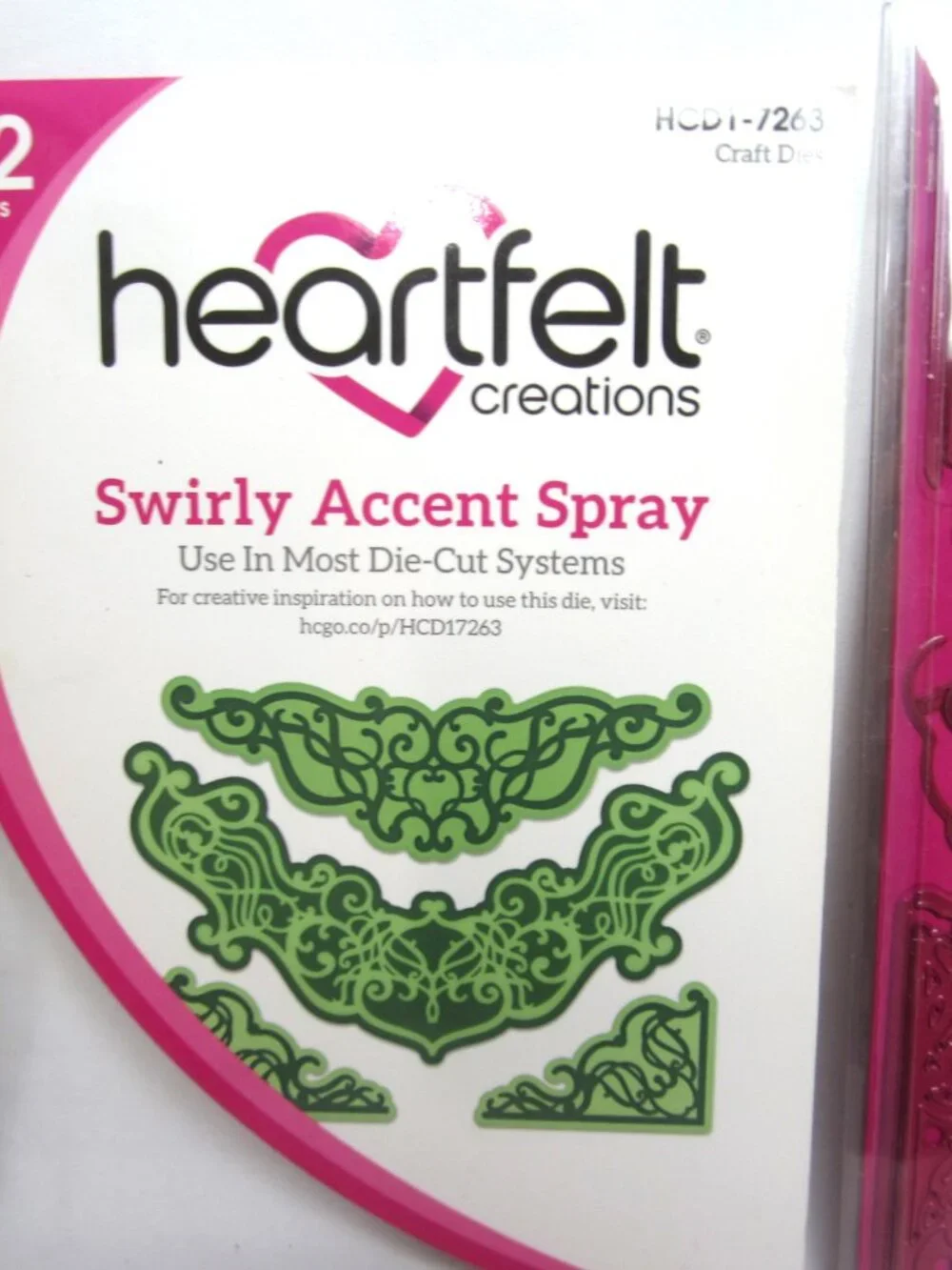 Heartfelt Creations Swirly Accent Spray Craft Dies HCD1-7263 Borders Trim